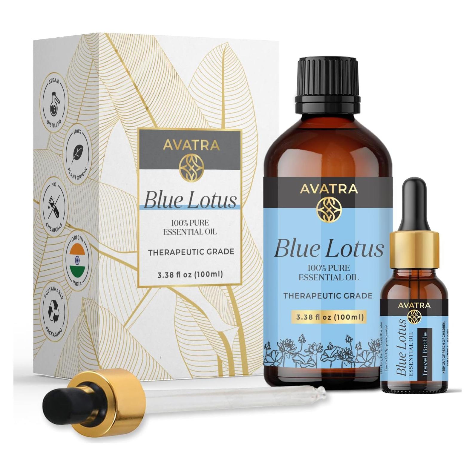 Aceite Esencial de Loto Azul Avatra 100 ml - Natural y Sin Diluir