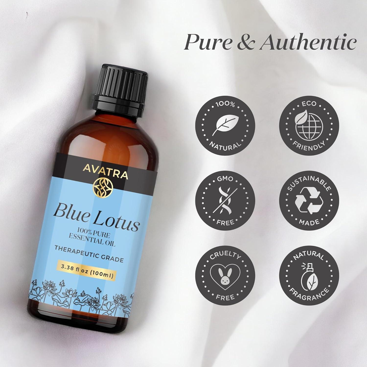 Aceite Esencial de Loto Azul Avatra 100 ml - Natural y Sin Diluir