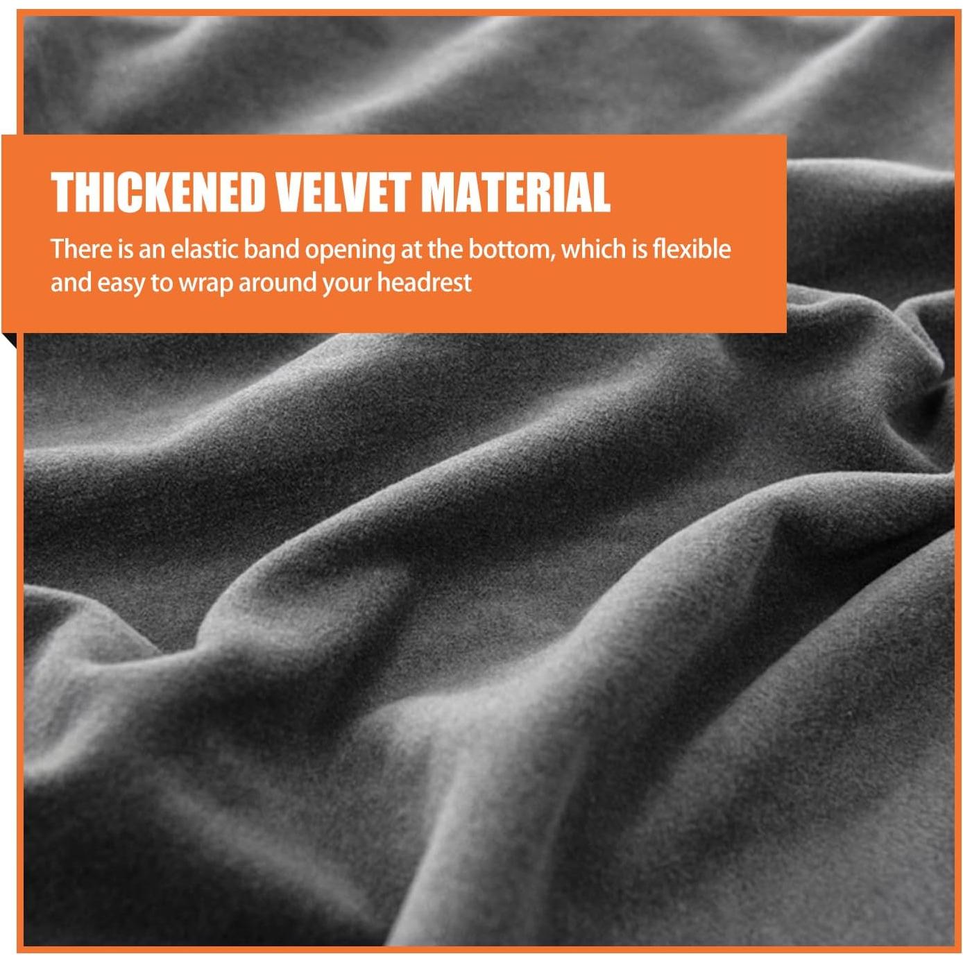 Pack 2 Fundas de Cabecera de Asiento de Coche Dawfall Beige