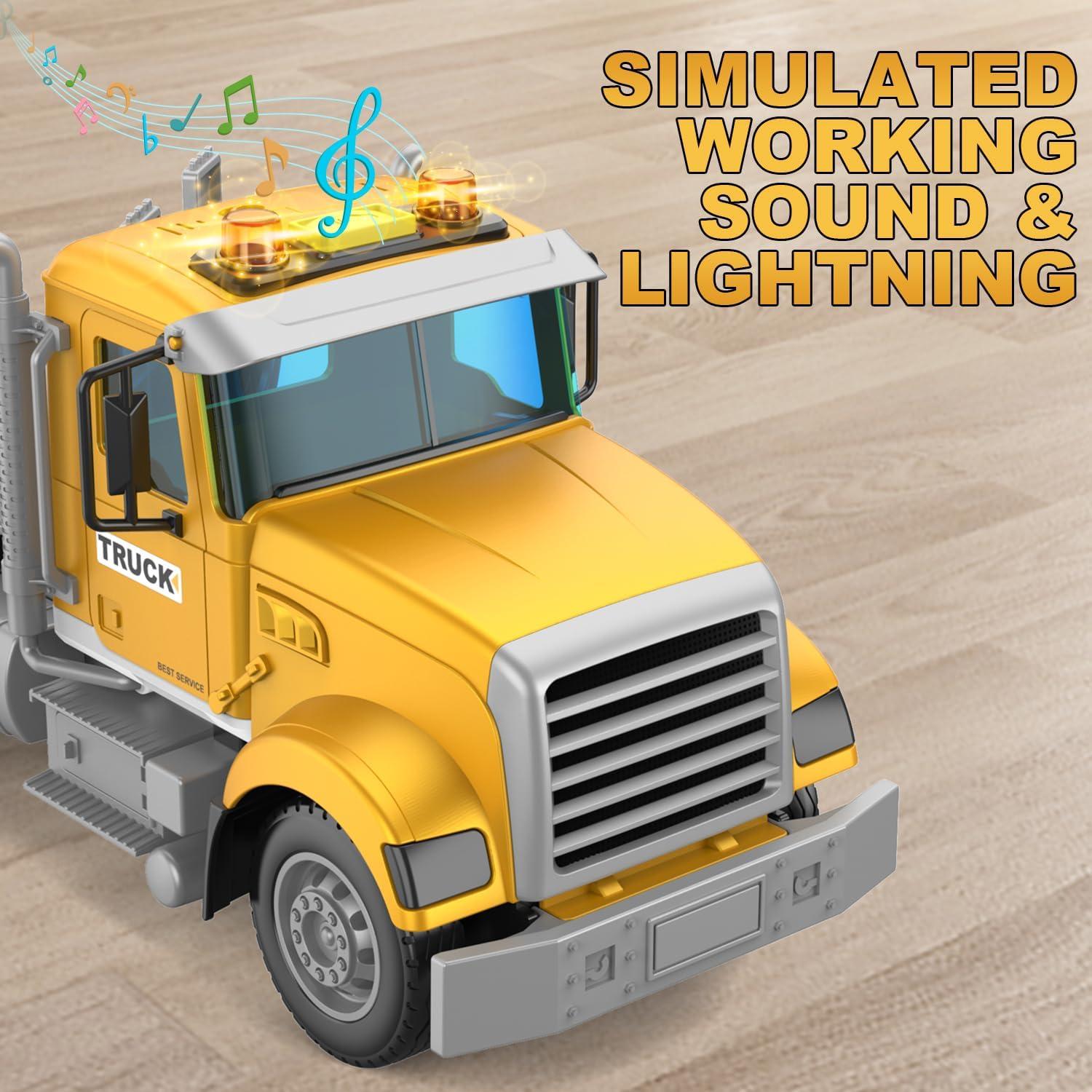 Juguete Camión Transportador Dowellin con Bulldozer 45.72 cm