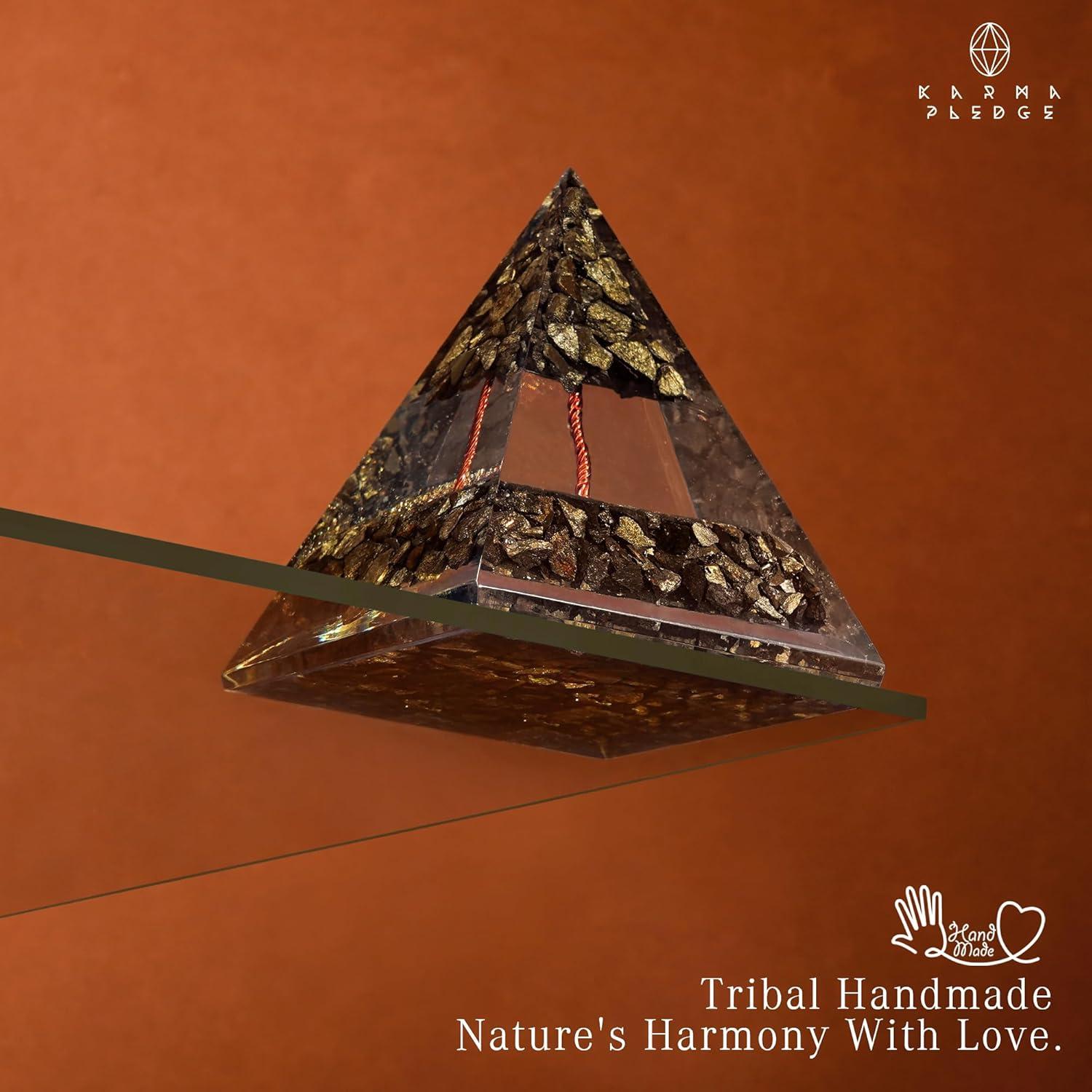 Pirámide de Cristal de Sanación Chakra Karmapledge 8.5cm