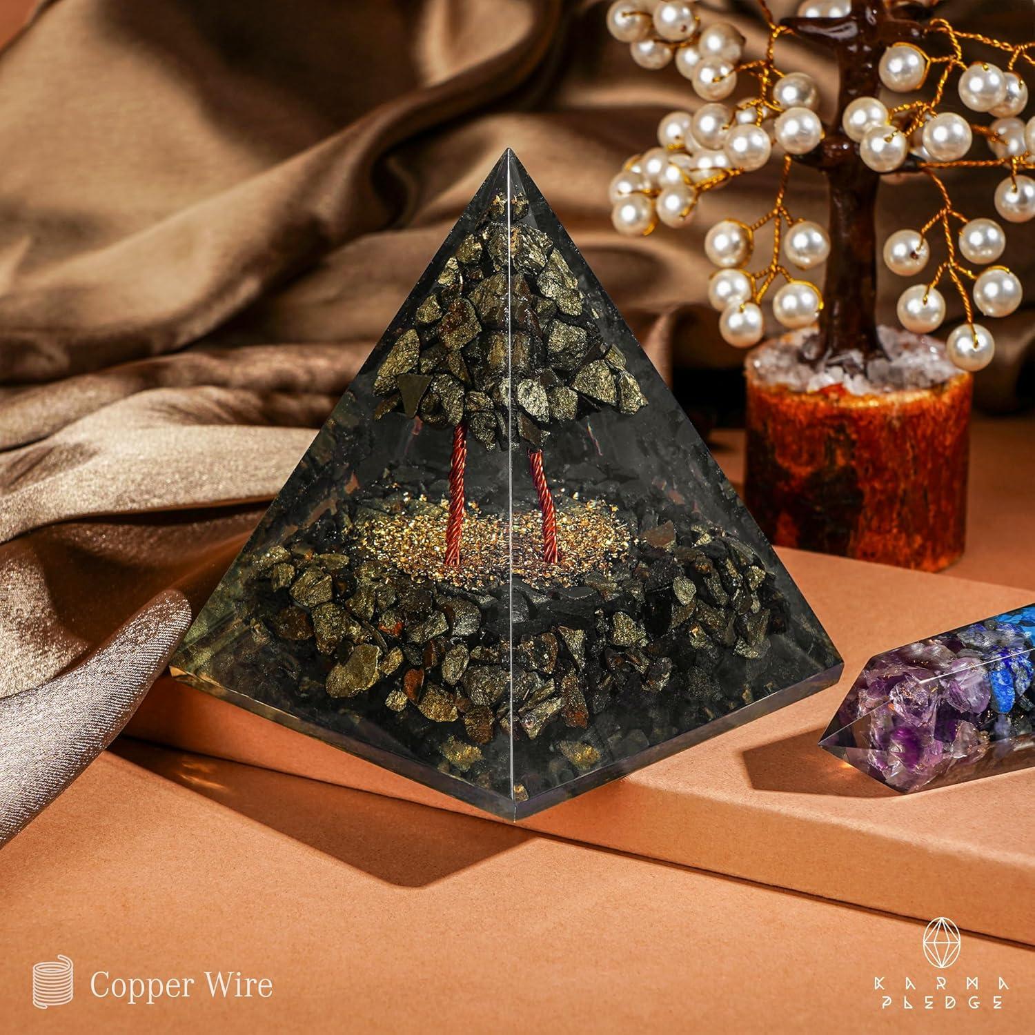 Pirámide de Cristal de Sanación Chakra Karmapledge 8.5cm