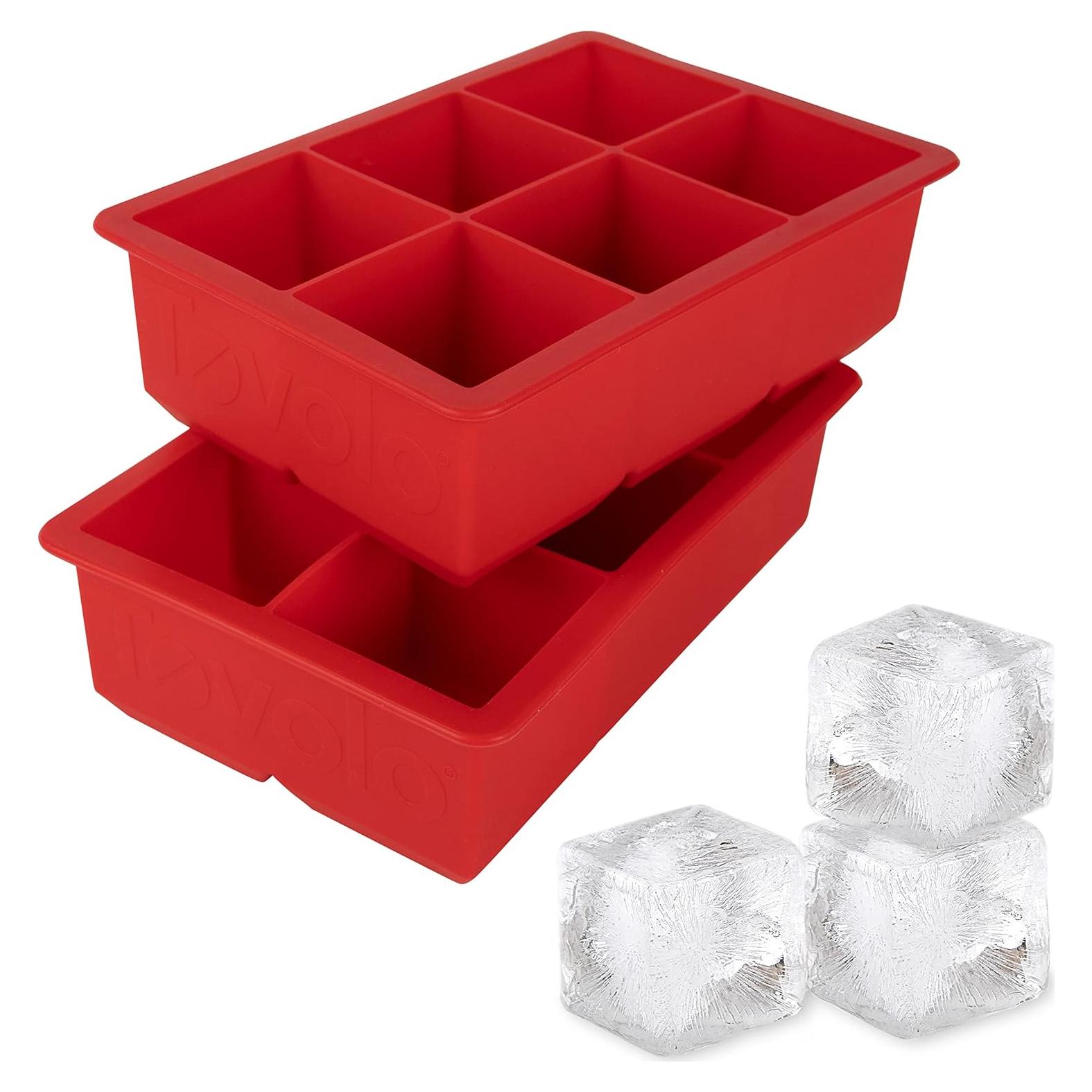 Molde de Hielo Tovolo King Cube 2" Silicona BPA Libre - Set de 2
