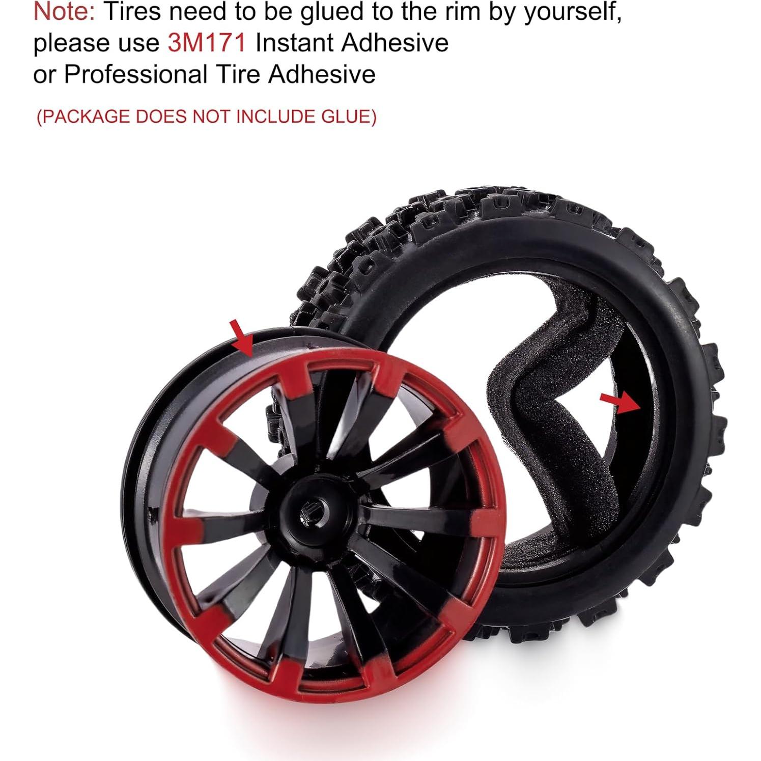 Neumáticos RC 1/10 Rowiz 72mm Goma Blanda 12mm Hex