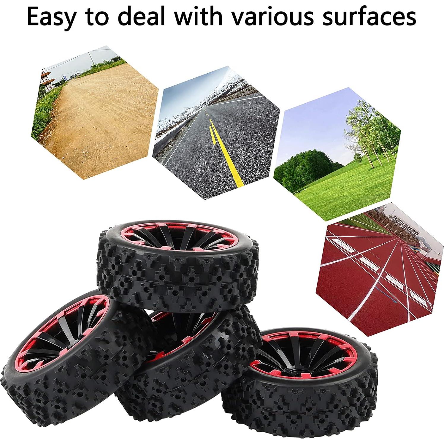 Neumáticos RC 1/10 Rowiz 72mm Goma Blanda 12mm Hex