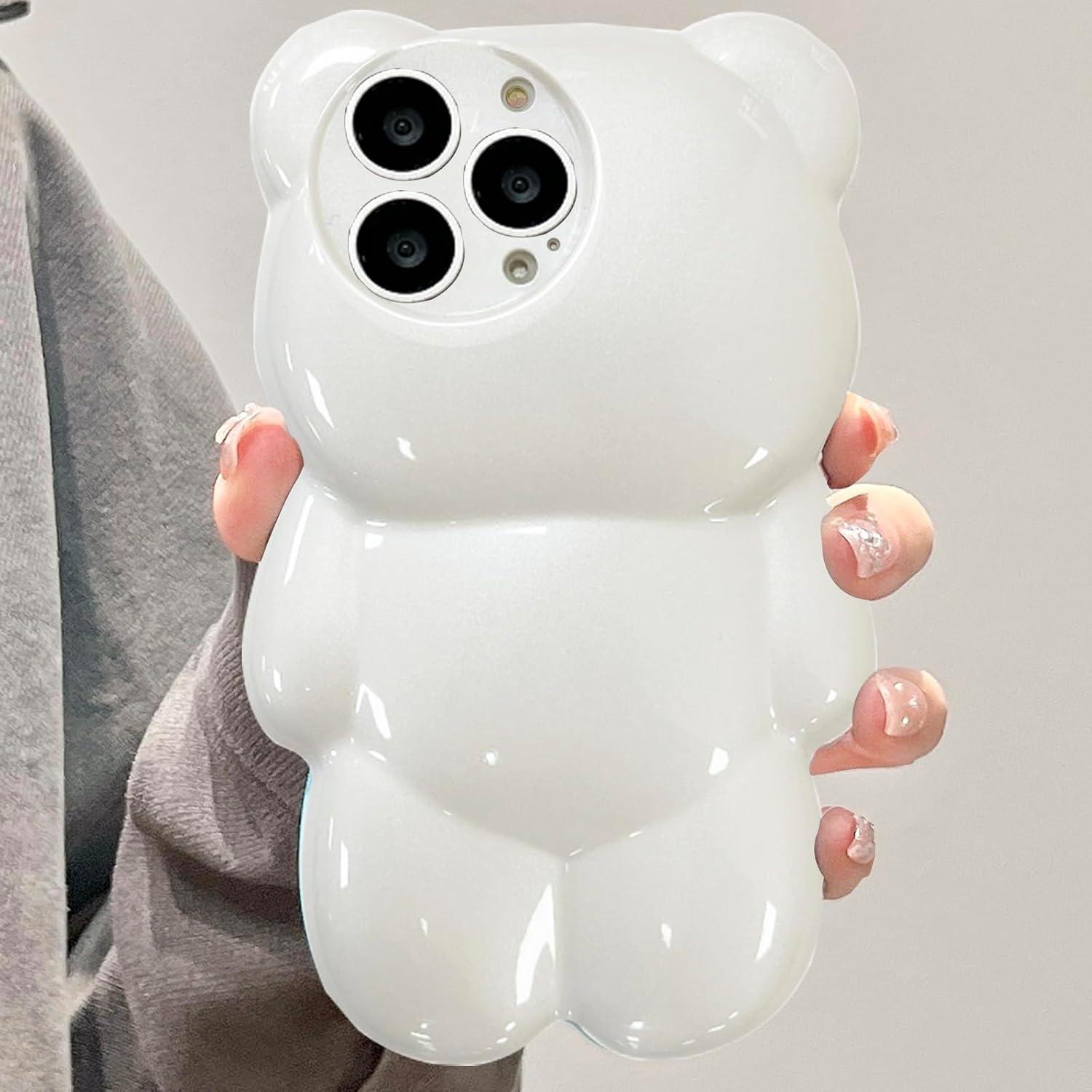 Funda de Silicona Suave Losin para iPhone 14 Pro Max Kawaii 3D