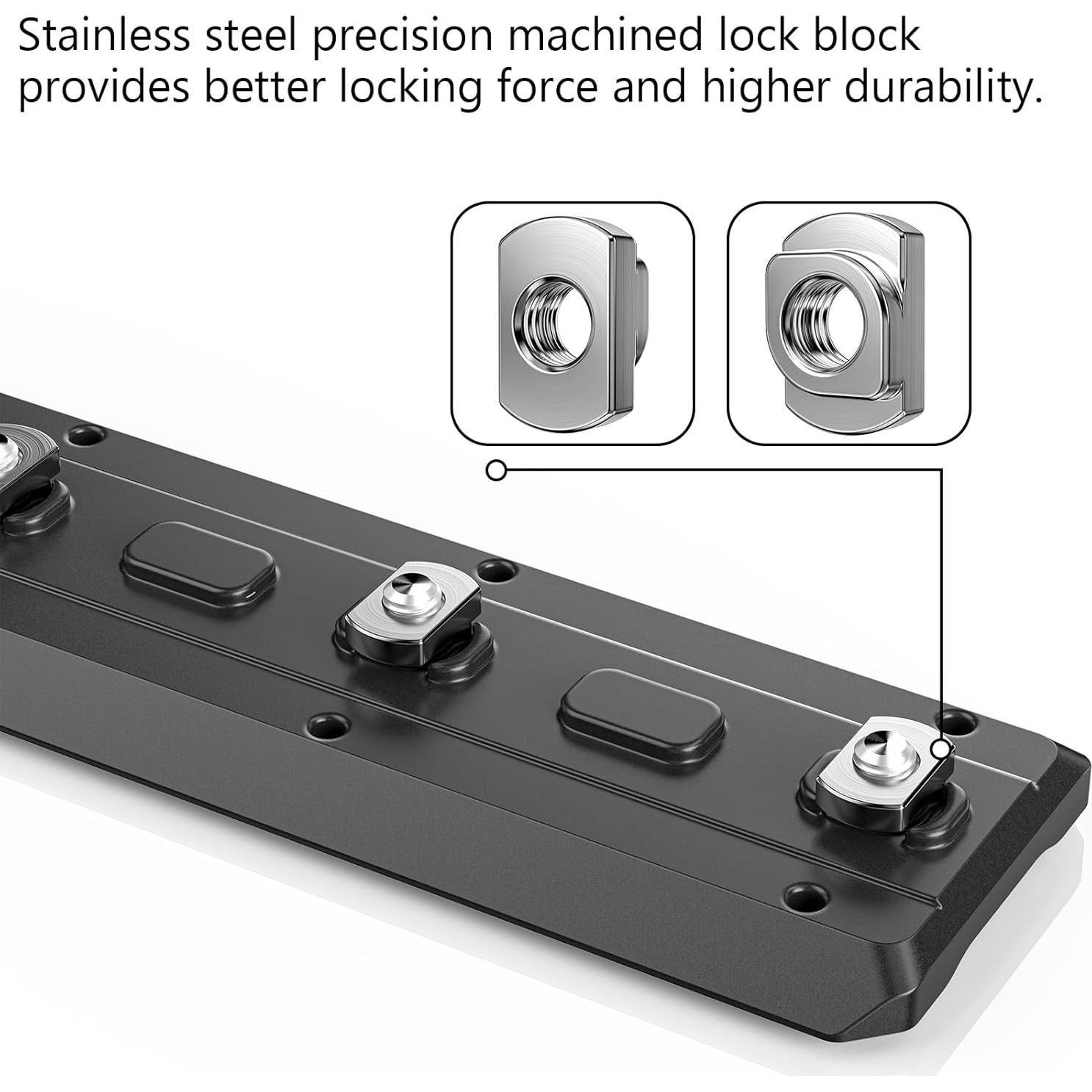 Adaptador de Montaje WEYLLAN MK180 Mlok Arca Rail 180mm