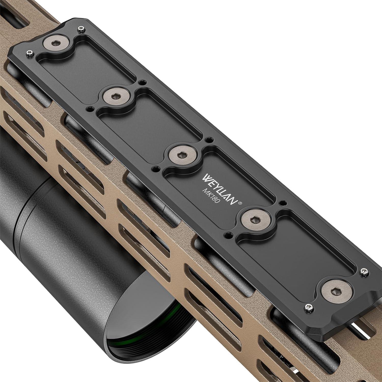 Adaptador de Montaje WEYLLAN MK180 Mlok Arca Rail 180mm