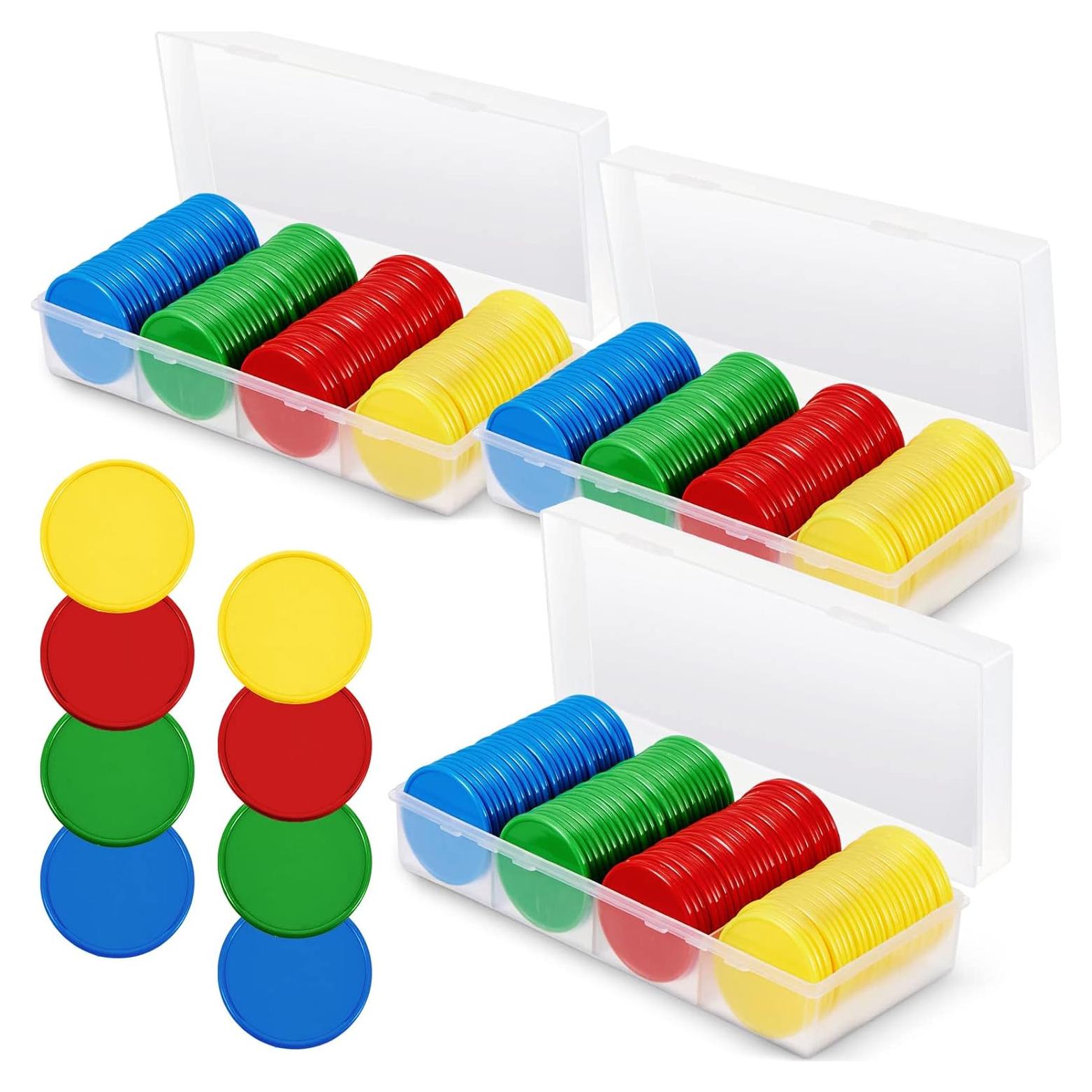 Fichas de Póker Lewtemi 300 Pcs 3.68 cm Colores Brillantes