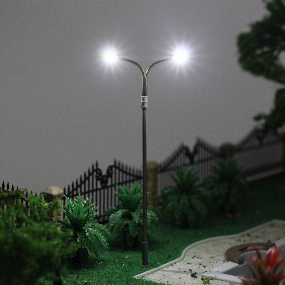 Postes de Luz de Ferrocarril Evemodel LQS13W 10 Pcs LEDs 101mm