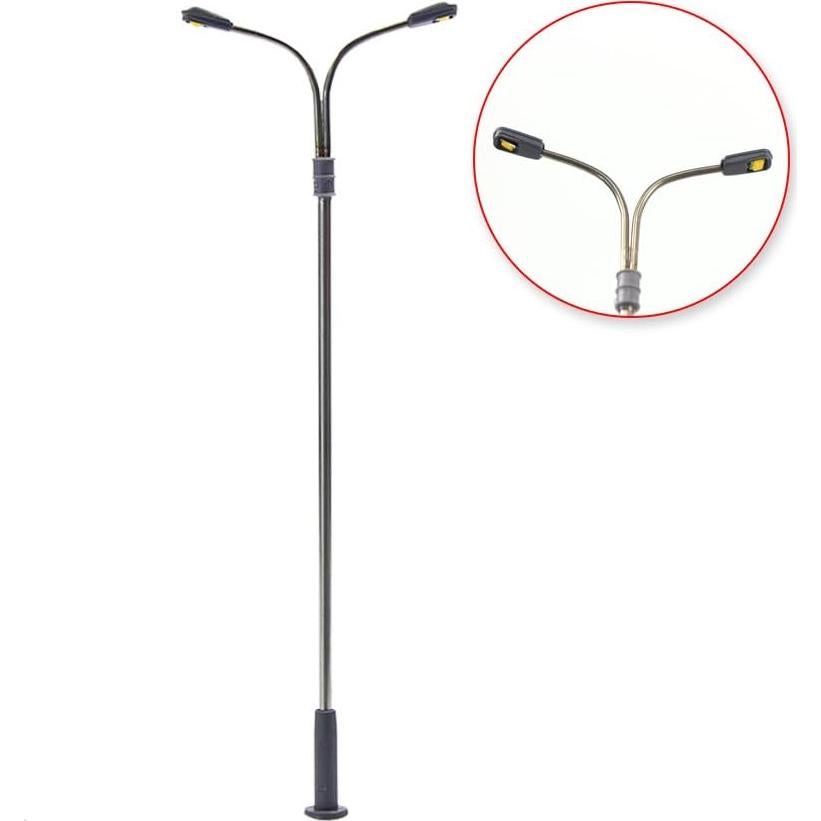 Postes de Luz de Ferrocarril Evemodel LQS13W 10 Pcs LEDs 101mm