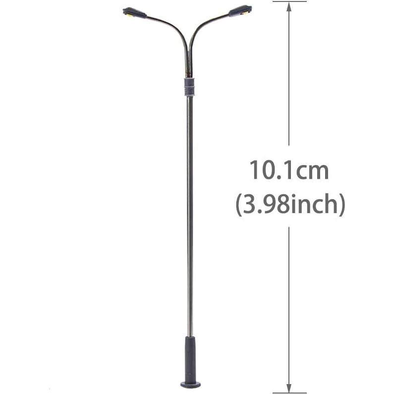 Postes de Luz de Ferrocarril Evemodel LQS13W 10 Pcs LEDs 101mm