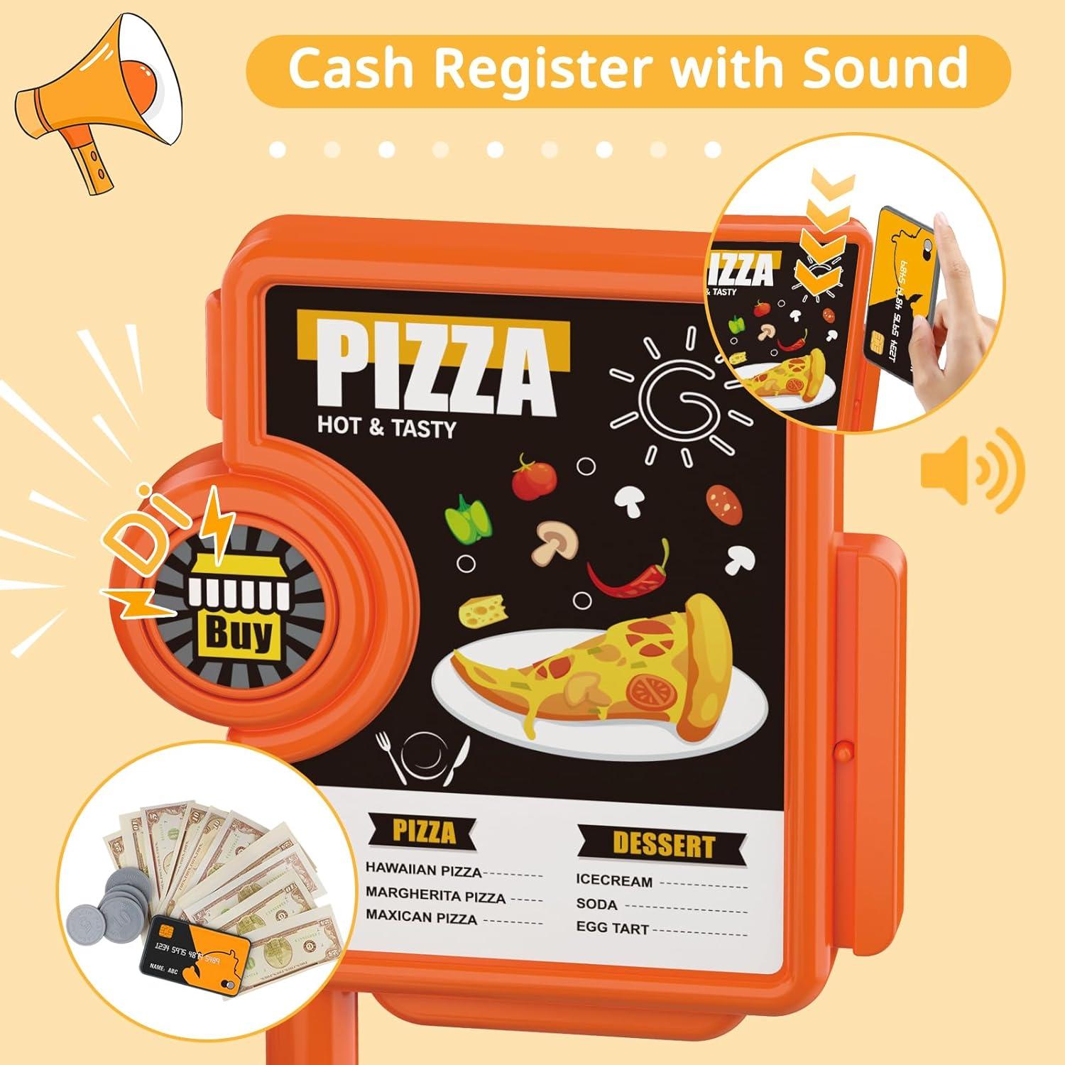 Juego de Cocina de Pizza de Juguete deAO - Naranja