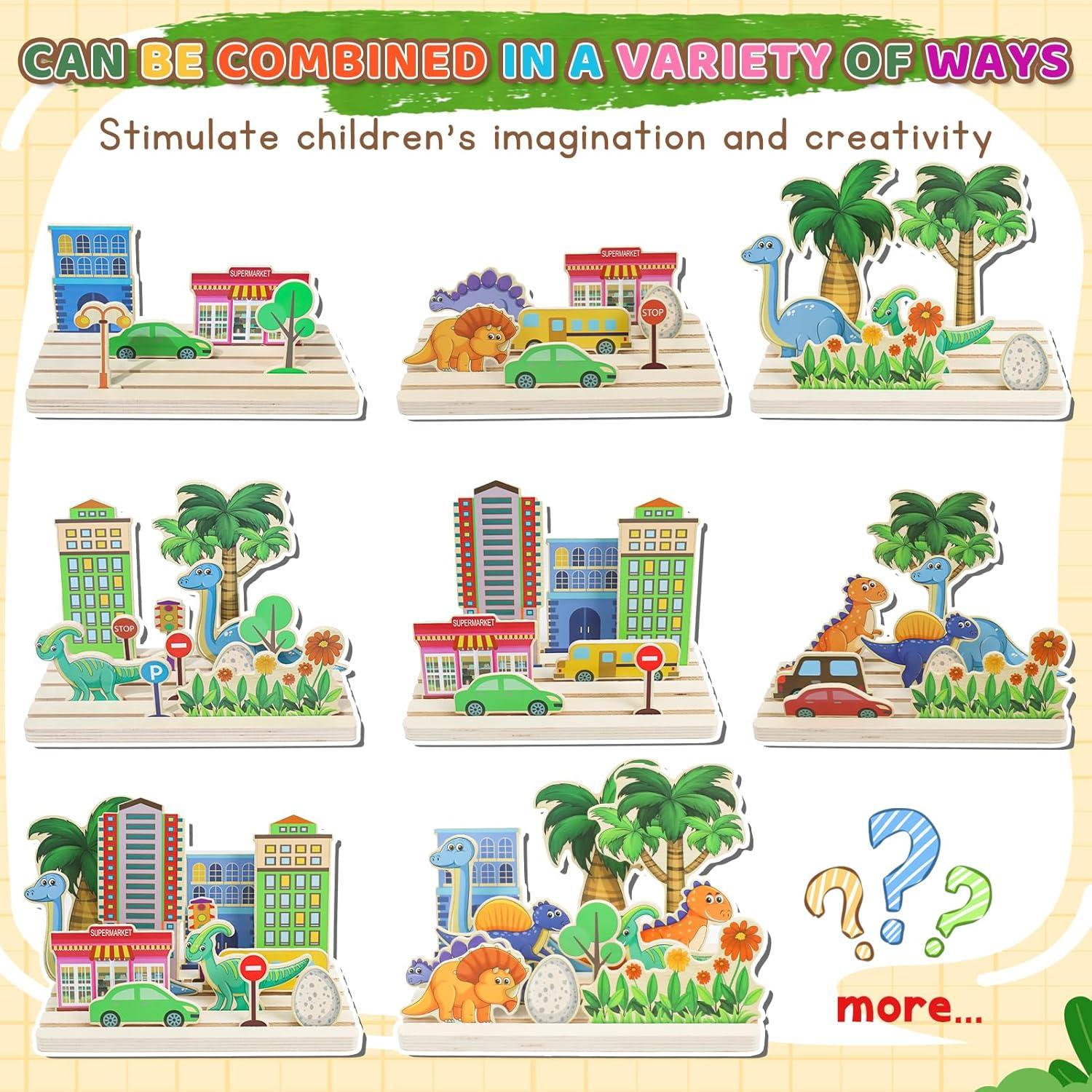 Rompecabezas de Madera Montessori XPIY 3D para Niños 1-3 Años