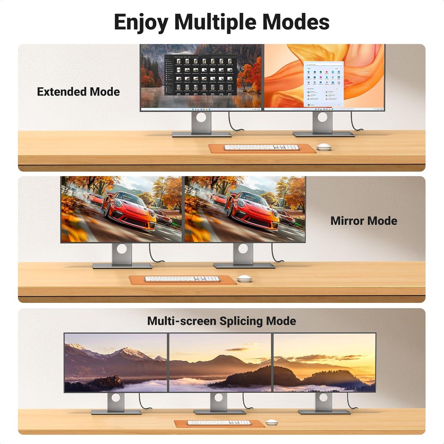 Cable DisplayPort a HDMI UGREEN 1.0m 4K 1080P@120Hz