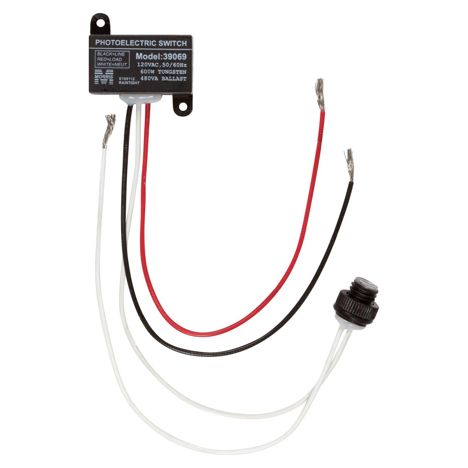 Control Fotocelular Mini Morris 39069 Montaje Empotrado 120V