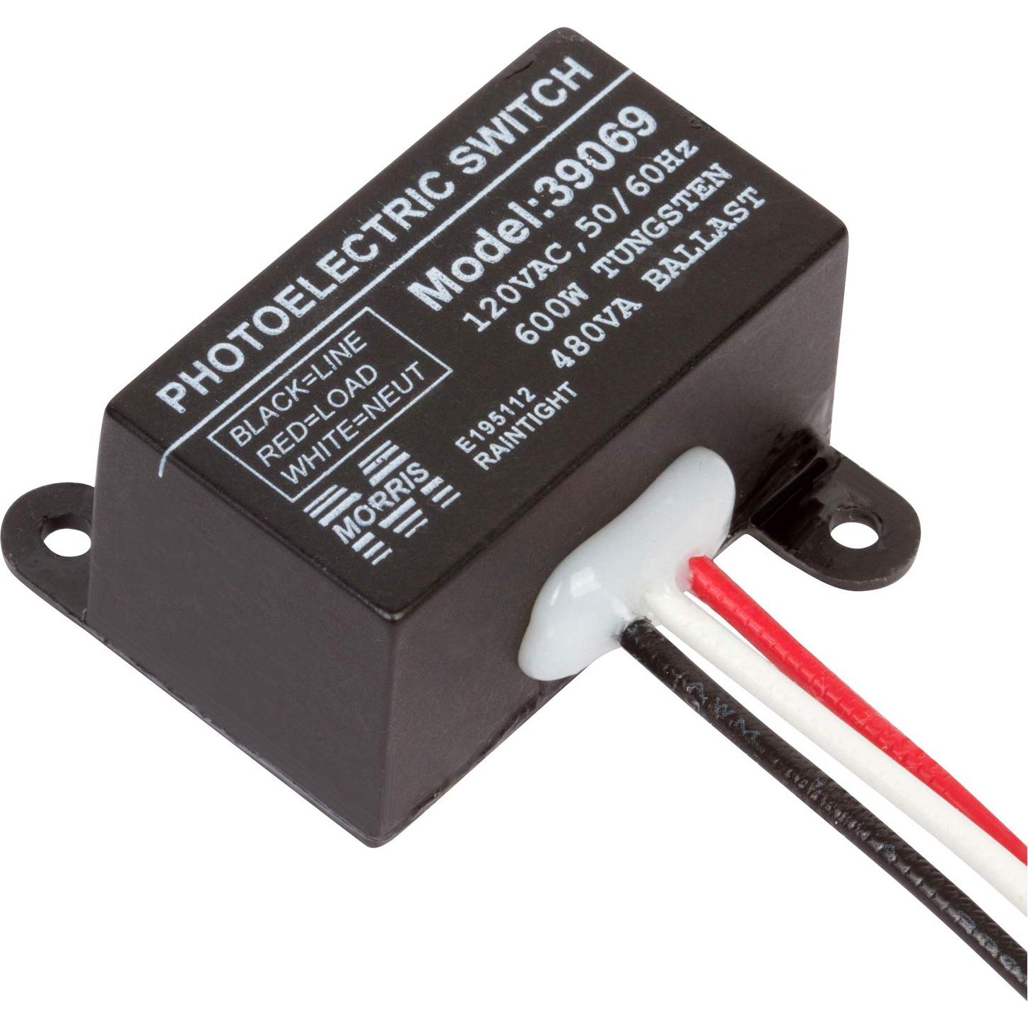 Control Fotocelular Mini Morris 39069 Montaje Empotrado 120V