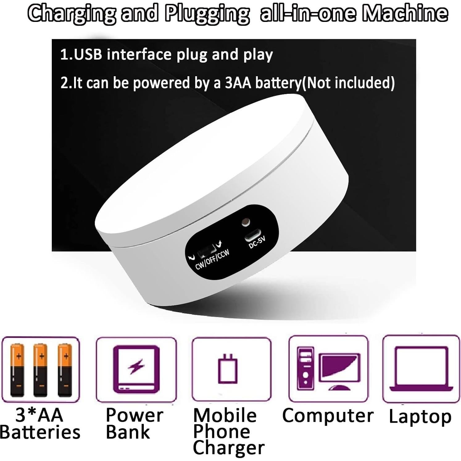 Soporte Giratorio YVV ND-120 para Tazas 360° Automático