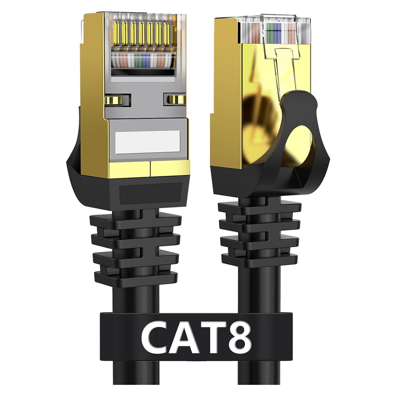 Cable Ethernet Dacrown Cat 8 0.46 m SFTP Blindado Alta Velocidad