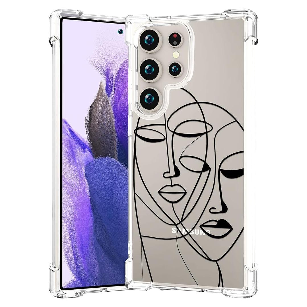 Funda protectora Samsung Galaxy S24 Ultra CCFUNCASE clara arte
