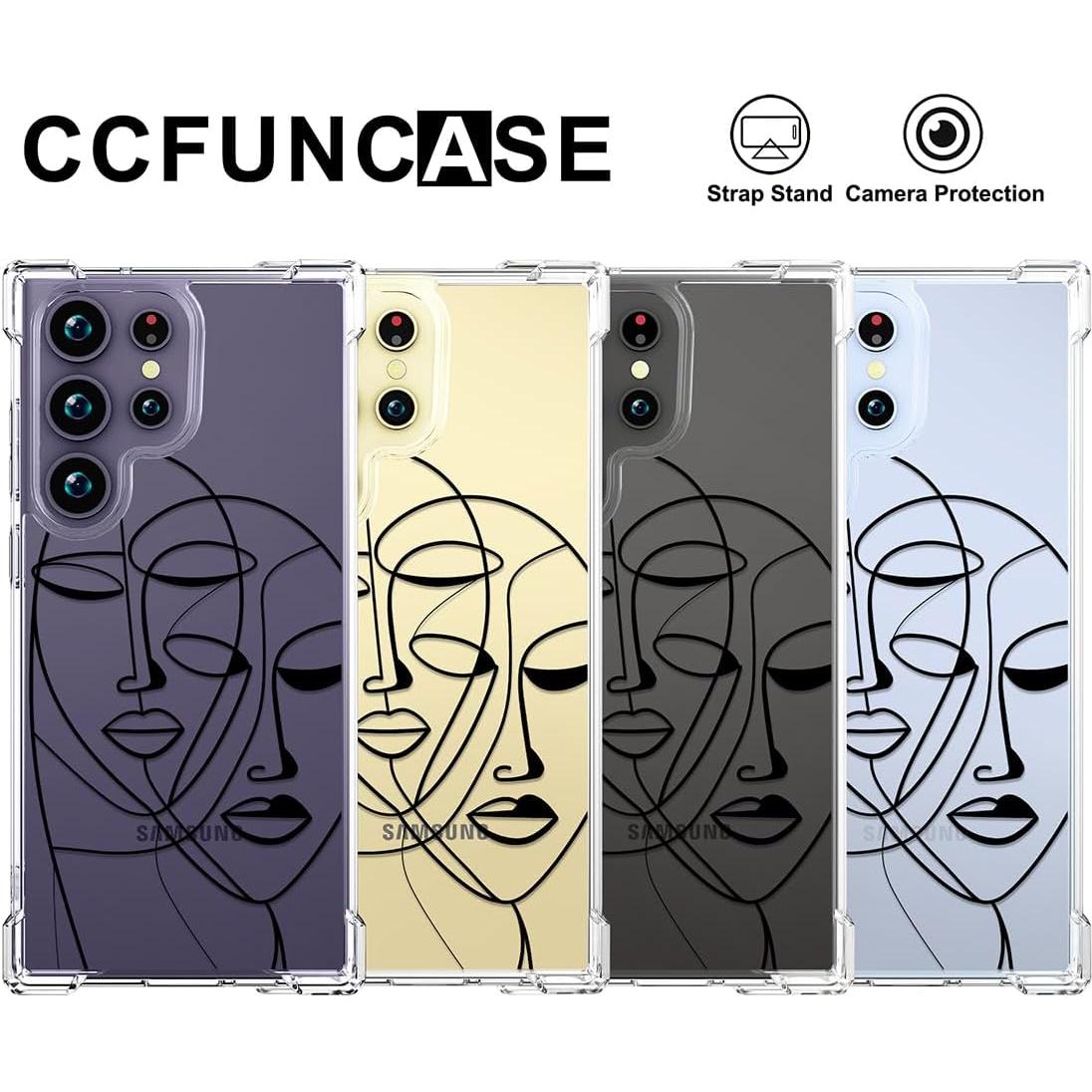 Funda protectora Samsung Galaxy S24 Ultra CCFUNCASE clara arte
