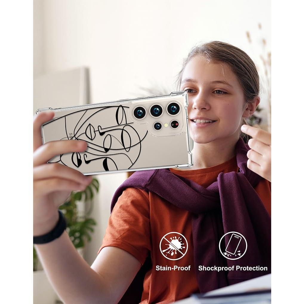 Funda protectora Samsung Galaxy S24 Ultra CCFUNCASE clara arte