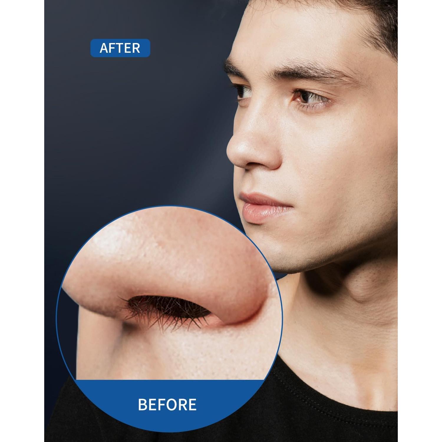 Recortador de Vello Nasal Seesoon IPX7 Recargable USB Azul