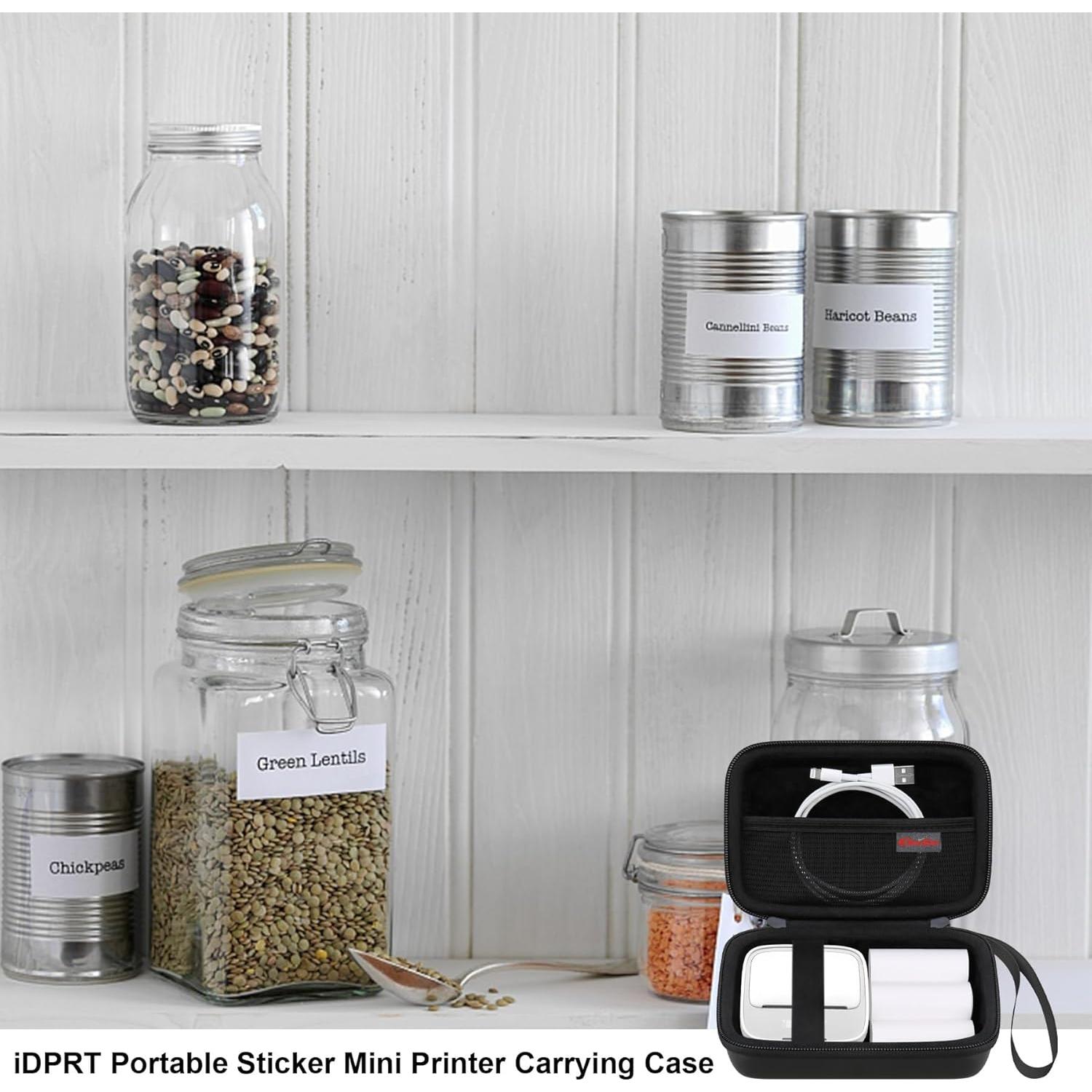 Funda de Transporte Elonbo para Impresora Mini iDPRT Negra