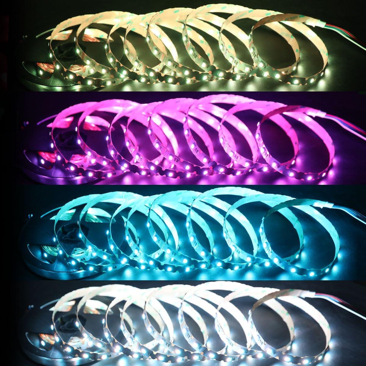 Tira de LED RGBW 12V 5m Doblable Tipo S 240 LEDs 3000K