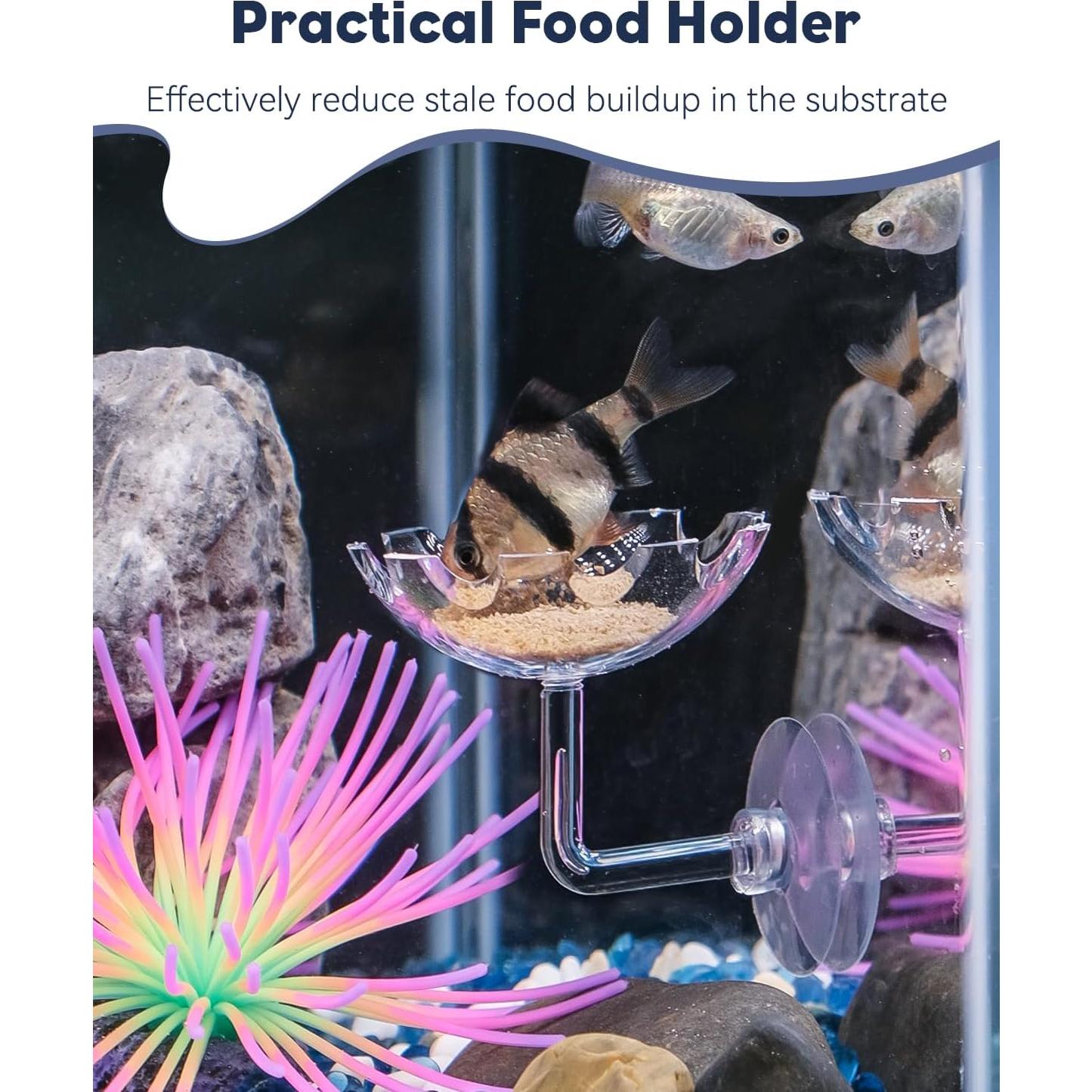 Plato de Alimentación para Camarones Pawfly en Forma de Flor