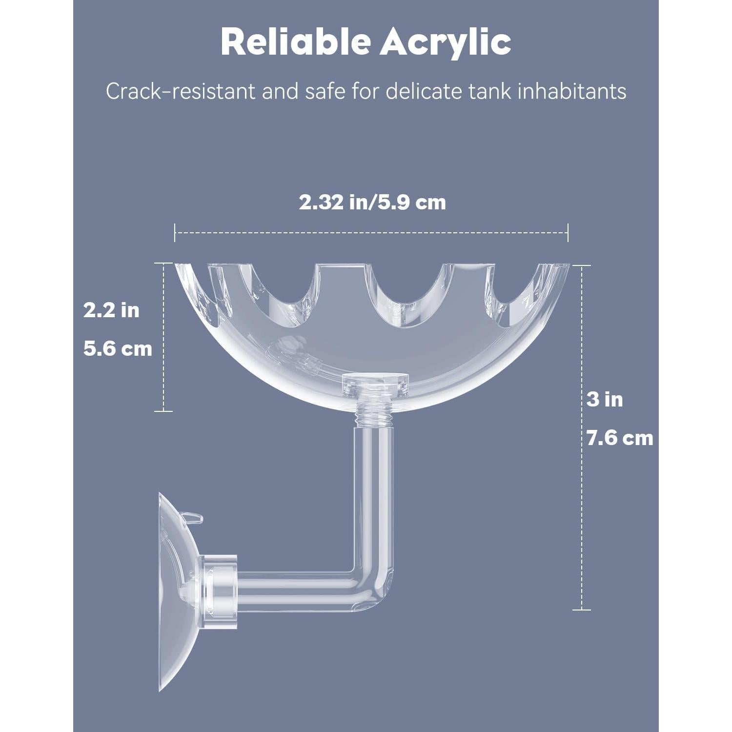 Plato de Alimentación para Camarones Pawfly en Forma de Flor