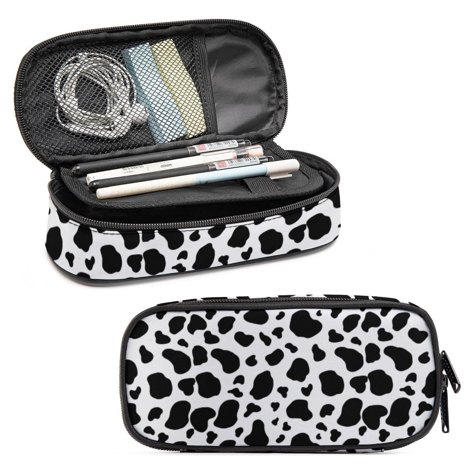 Estuche de Lápices Ansteade Gran Capacidad 22.1x5.8cm Vaca Negra