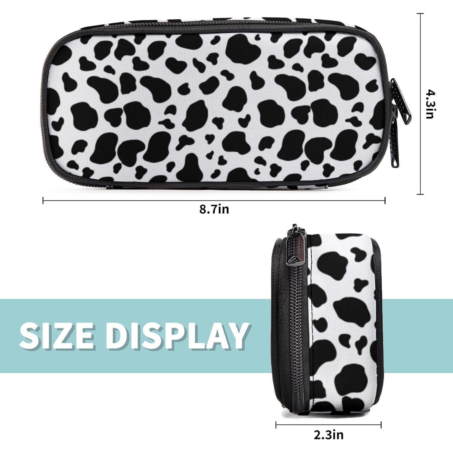 Estuche de Lápices Ansteade Gran Capacidad 22.1x5.8cm Vaca Negra