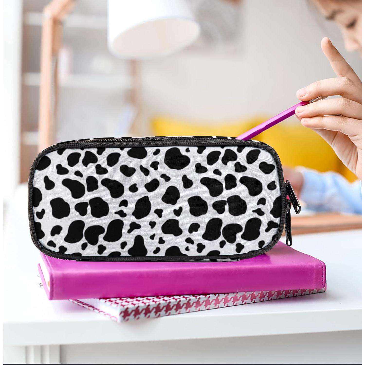 Estuche de Lápices Ansteade Gran Capacidad 22.1x5.8cm Vaca Negra