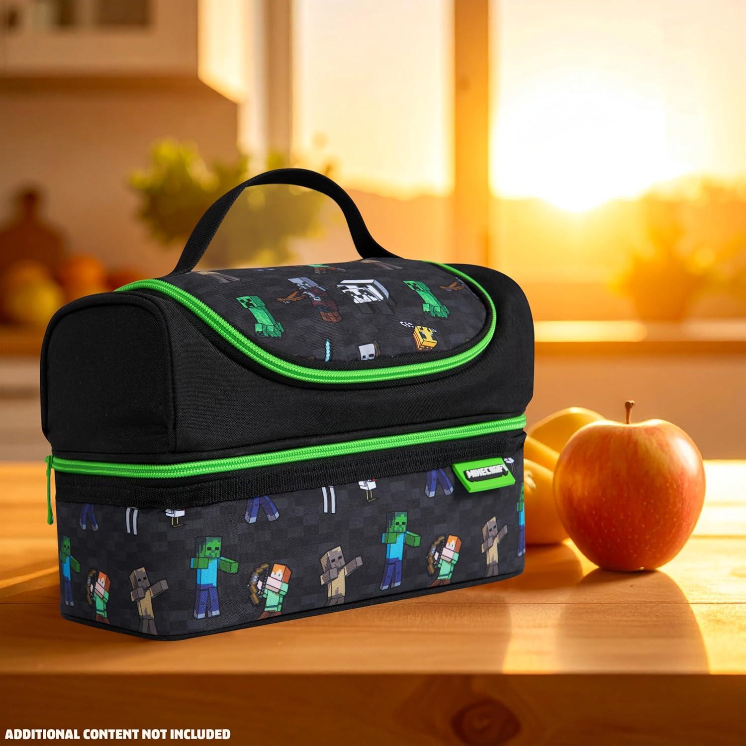 Bolsa Térmica de Almuerzo Minecraft Creeper para Niños 6.24L