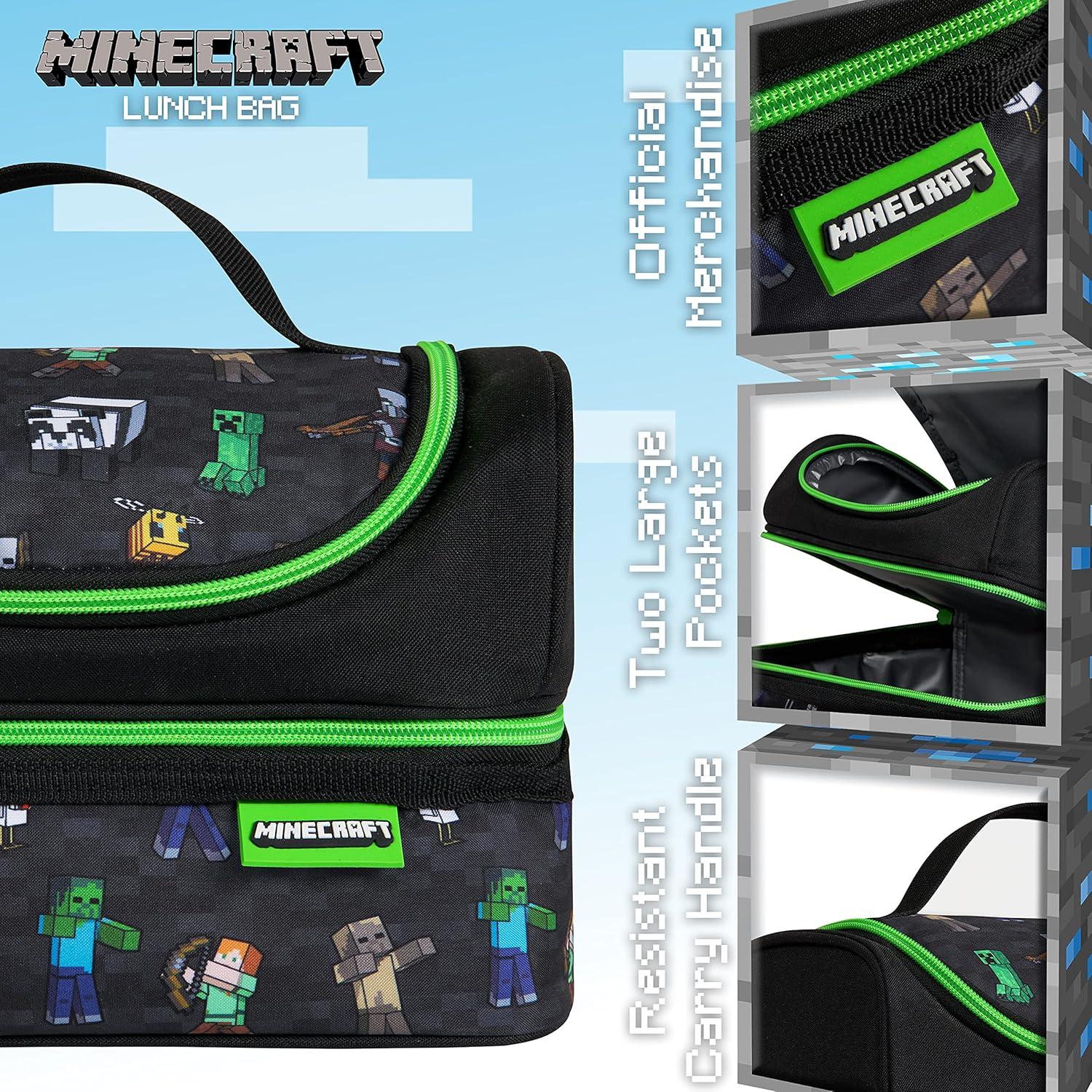 Bolsa Térmica de Almuerzo Minecraft Creeper para Niños 6.24L
