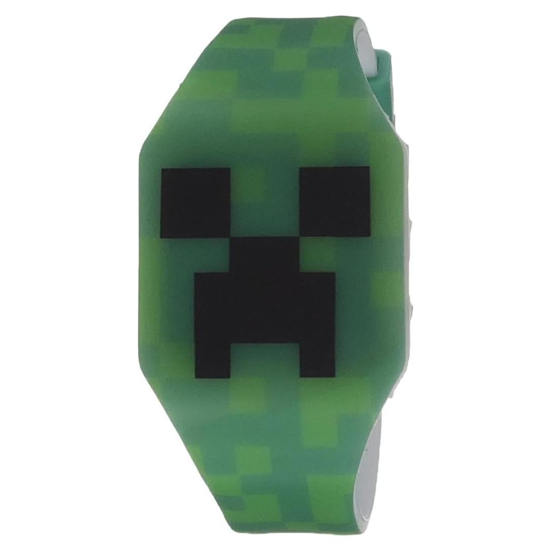 Reloj digital de cuarzo Accutime Kids Minecraft Verde