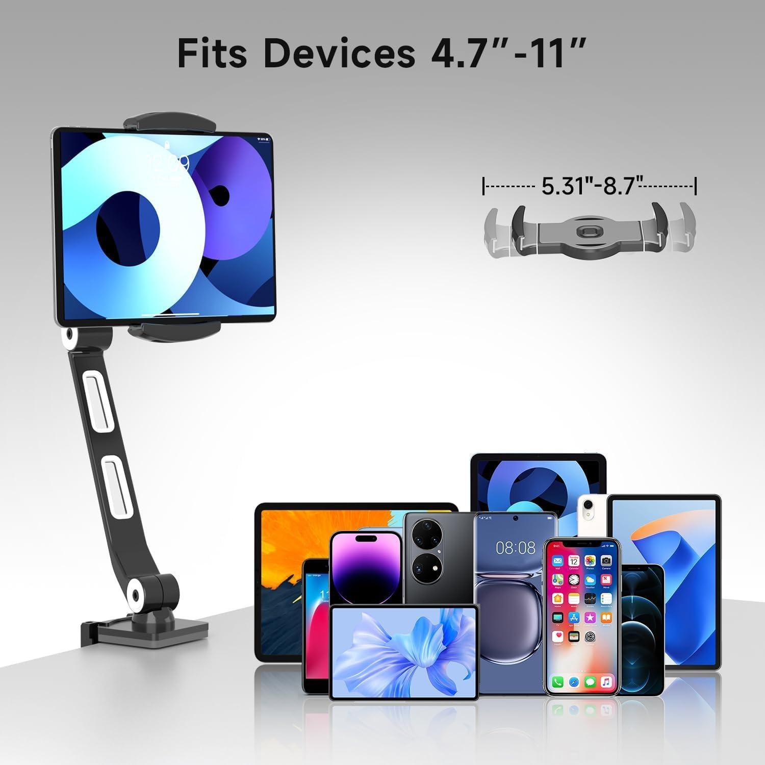 Soporte de Escritorio Ajustable Suptek YF208B para Teléfonos y Tablets 4.7-11"