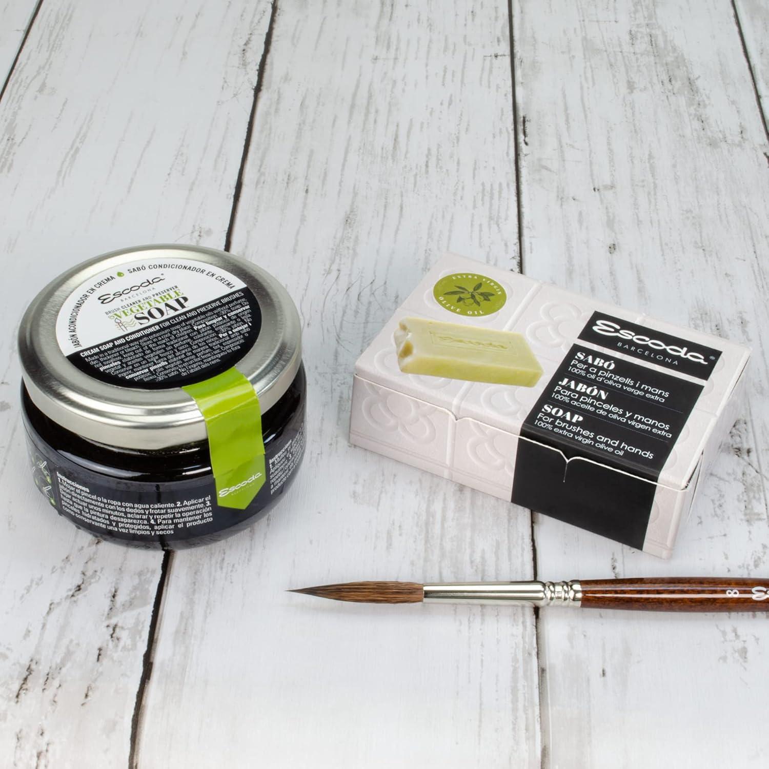 Jabón Crema Escoda 100g para Limpieza de Pinceles de Artista