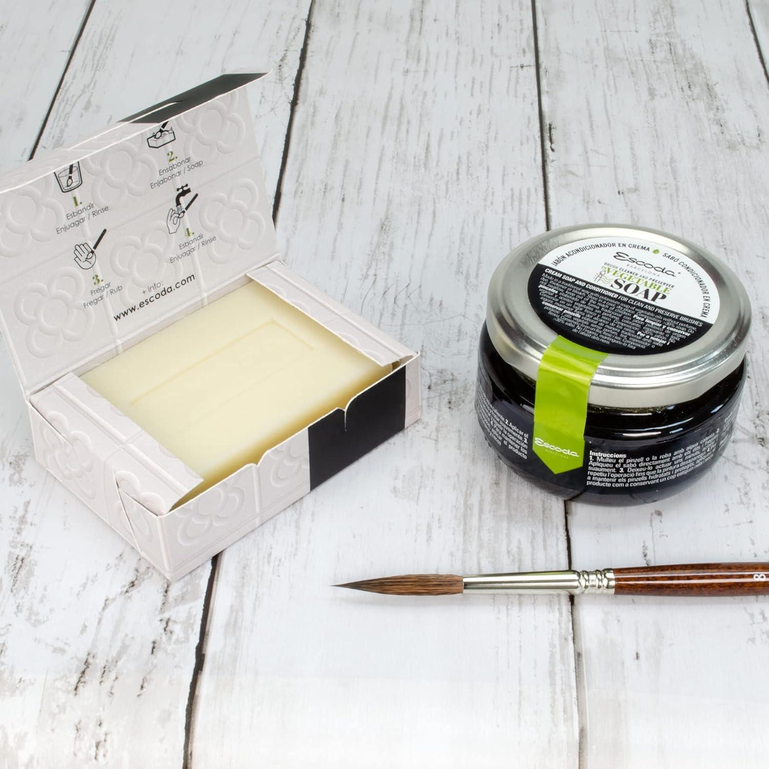 Jabón Crema Escoda 100g para Limpieza de Pinceles de Artista