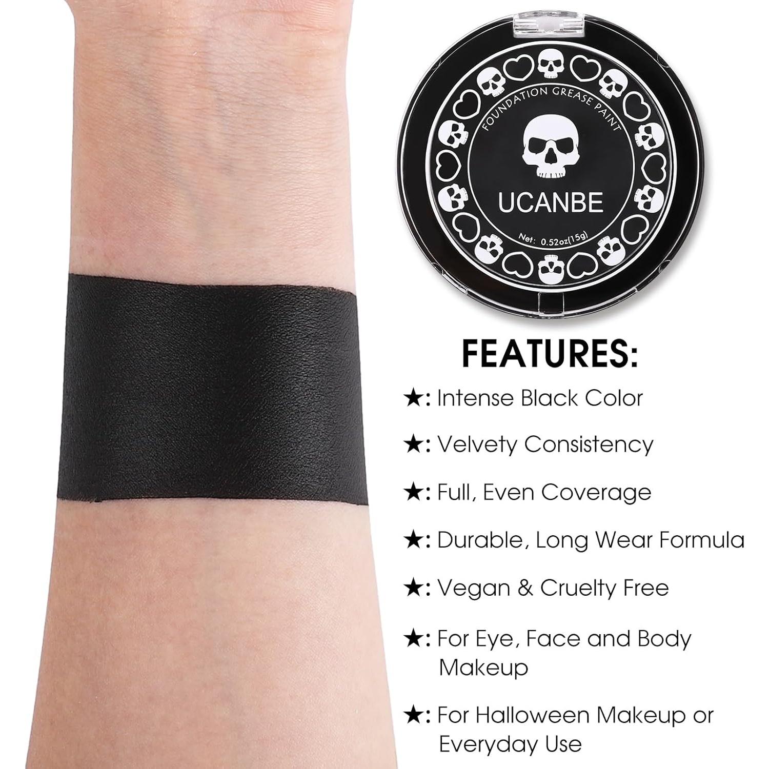 Crema Negra UCANBE para Maquillaje Facial y Corporal 50g