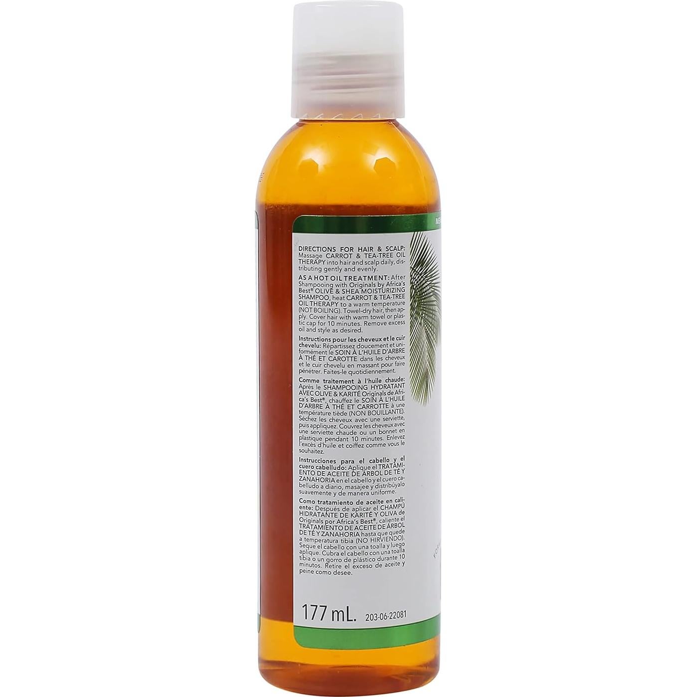 Aceite de Té de Zanahoria Casa de Cheatham 170 ml Orgánico