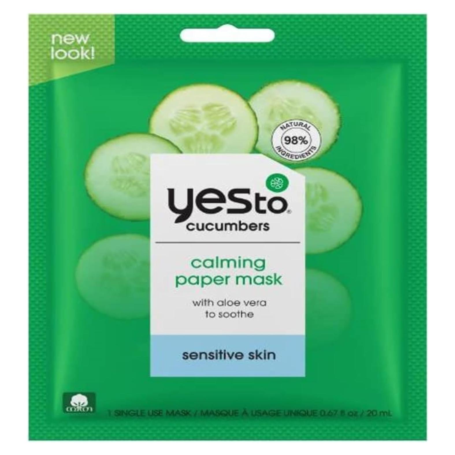 Mascarilla de Papel Calmante Sí a los Pepinos 19.9 ml Aloe Vera