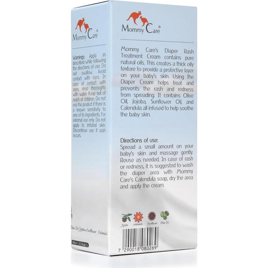 Crema para erupciones de pañal Mommy Care 80ml - Sin zinc