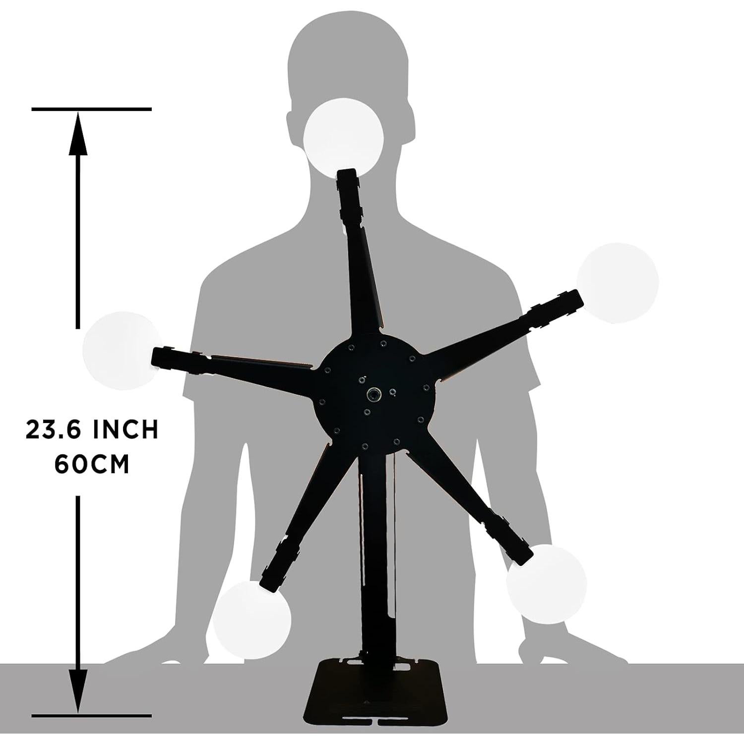 Soporte de Tiro Atflbox con 5 Placas de Acero para Airsoft