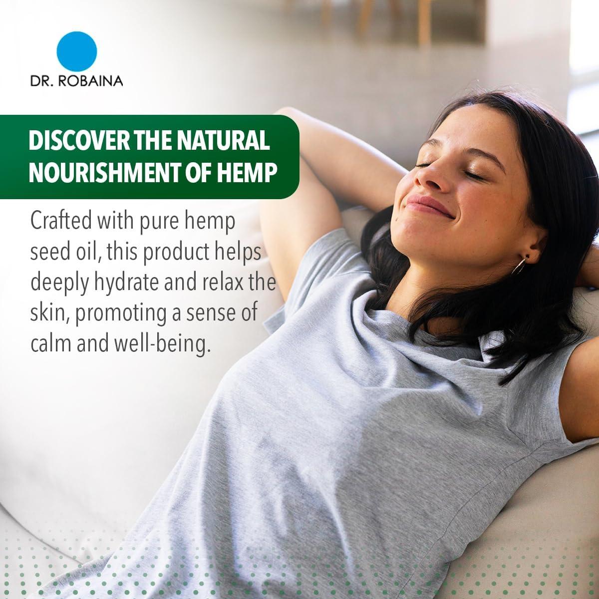 Aceite de Semilla de Cáñamo Dr. Robaina 60 ml - Hidratación Profunda, Omega 3 6 9