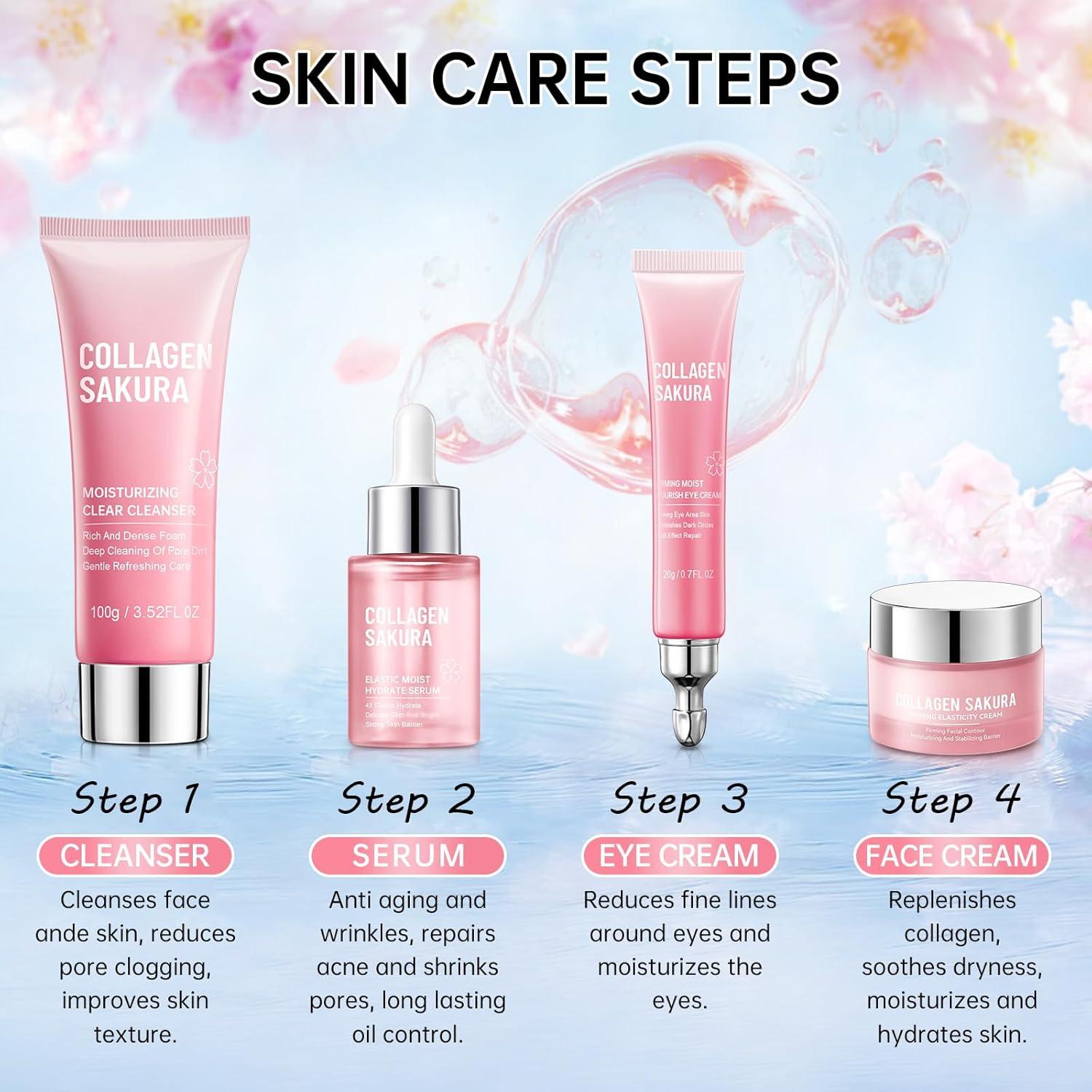 Set de Cuidado de la Piel Mopayzer 4 Pzs Hidratante