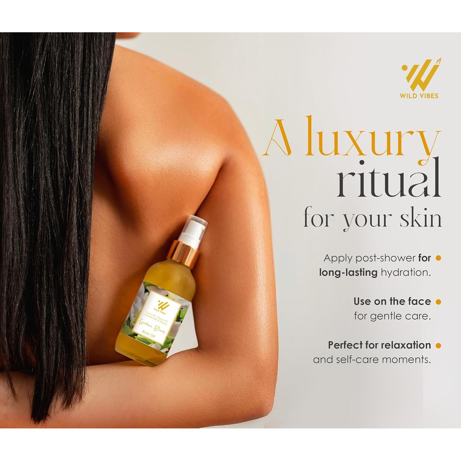 Aceite Corporal Orgánico Wild Vibes Gardenia Blooms 118 ml