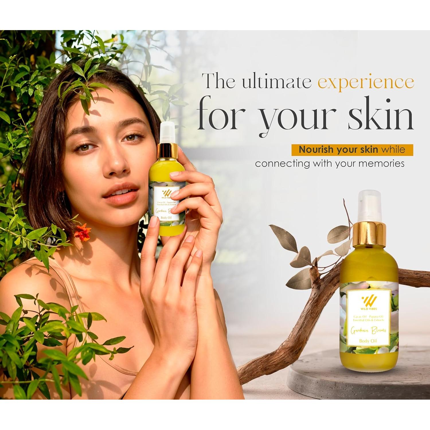 Aceite Corporal Orgánico Wild Vibes Gardenia Blooms 118 ml