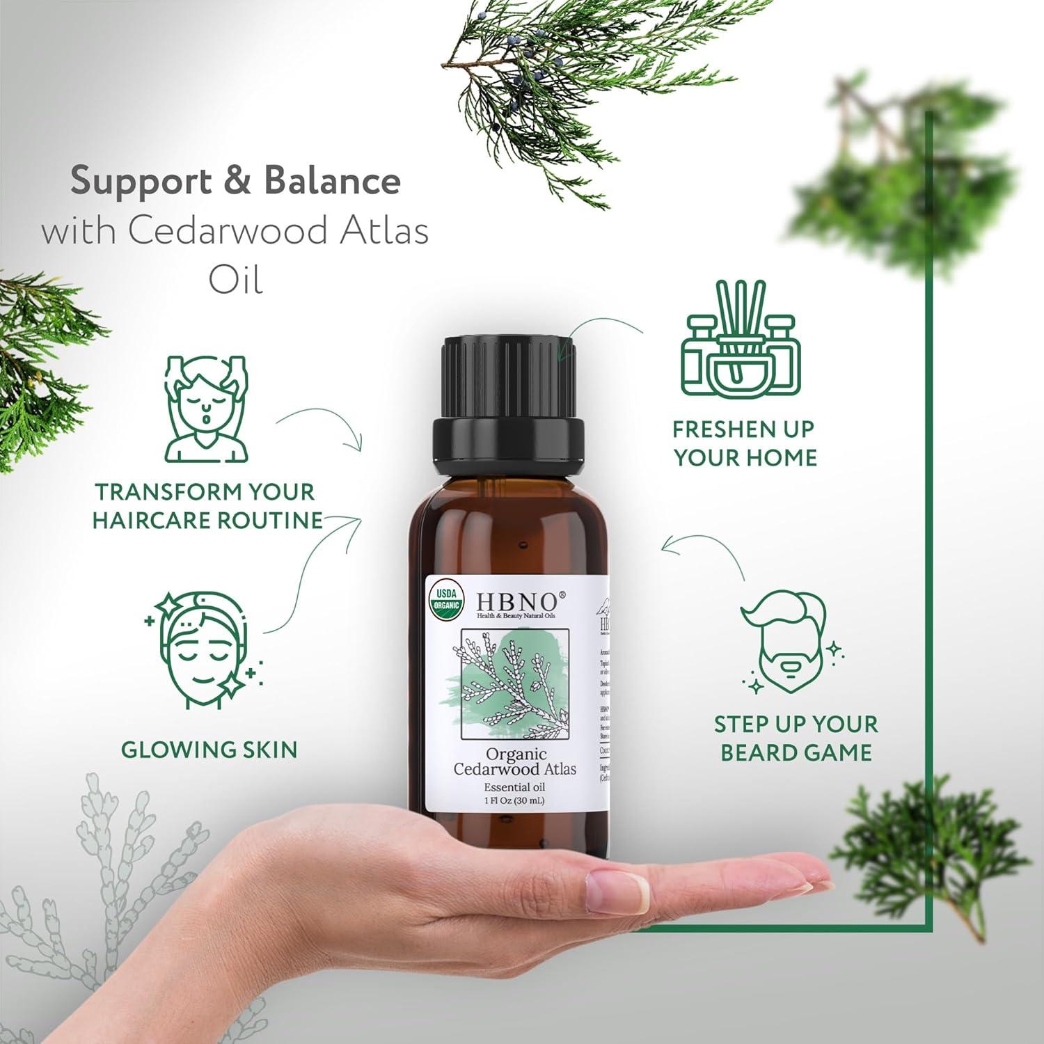 Aceite Esencial Orgánico de Madera de Cedro HBNO 30ml